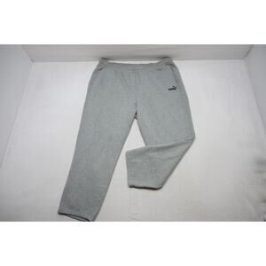Puma Joggers Sweat Pants Cotton Blend Gray W/Pockets Mens Size 4XLT (31 INSEAM)